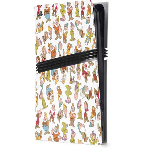 Disney Snow White Dwarfs Pattern PS5 Pro Console Skin
