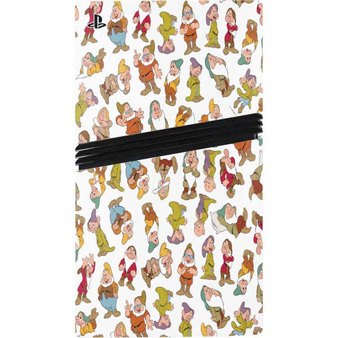 Disney Snow White Dwarfs Pattern PS5 Pro Console Skin