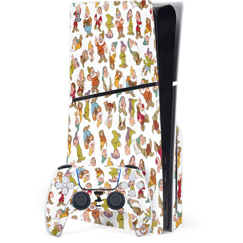 Disney Snow White Dwarfs Pattern PlayStation PS5 Skins