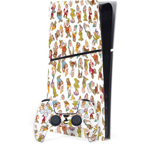 Disney Snow White Dwarfs Pattern PlayStation PS5 Skins