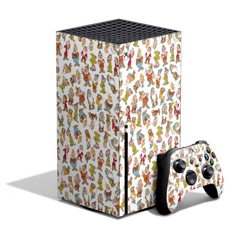 Disney Snow White Dwarfs Pattern Xbox Series X Bundle Skin