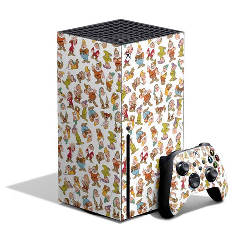 Disney Snow White Dwarfs Pattern Xbox Series X Skins