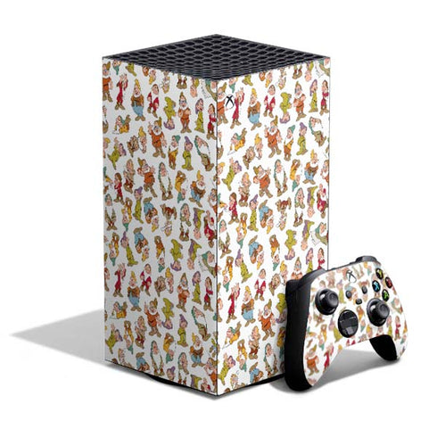 Disney Snow White Dwarfs Pattern XBox Series X Digital Edition Bundle Skin
