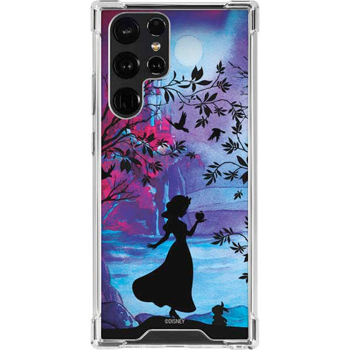 Disney Snow White Enchanted Forest Silhouette Galaxy S23 Ultra Clear Case