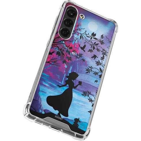 Disney Snow White Enchanted Forest Silhouette Galaxy S24 FE Clear Case