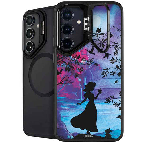 Disney Snow White Enchanted Forest Silhouette Galaxy S25 Plus Kickstand Case