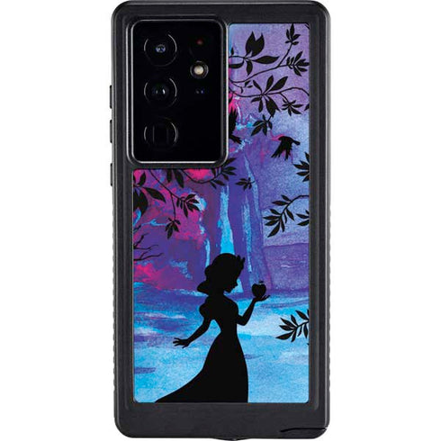 Disney Snow White Enchanted Forest Silhouette Galaxy S24 Ultra Waterproof Case