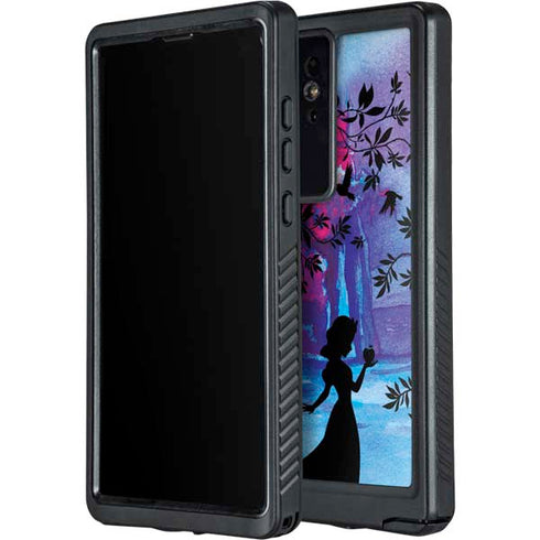 Disney Snow White Enchanted Forest Silhouette Galaxy S24 Ultra Waterproof Case