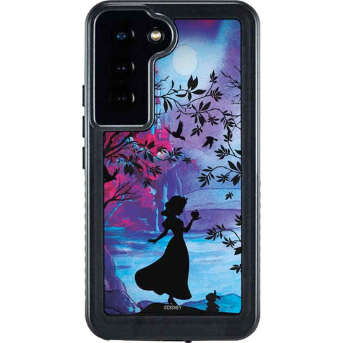 Disney Snow White Enchanted Forest Silhouette Galaxy S24 Waterproof Case
