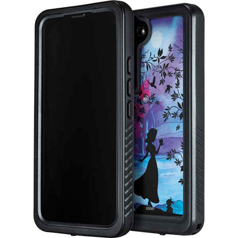 Disney Snow White Enchanted Forest Silhouette Galaxy S24 Waterproof Case