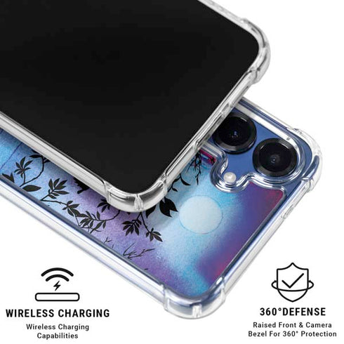 Disney Snow White Enchanted Forest Silhouette Galaxy S25 Clear Case