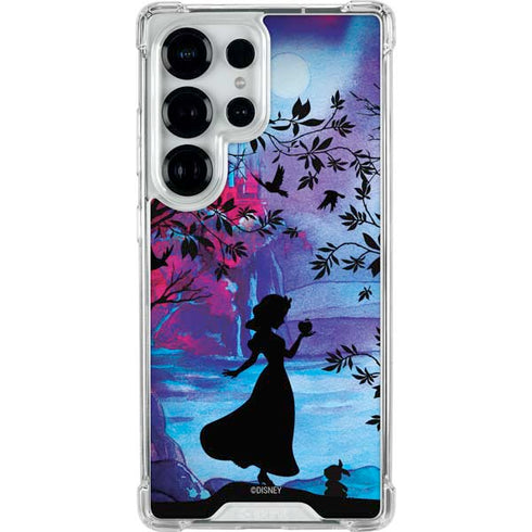 Disney Snow White Enchanted Forest Silhouette Galaxy S25 Ultra Clear Case