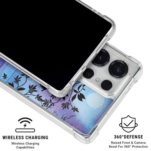 Disney Snow White Enchanted Forest Silhouette Galaxy S25 Ultra Clear Case