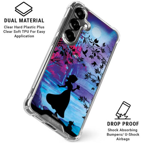 Disney Snow White Enchanted Forest Silhouette Galaxy S26 Plus Clear Case
