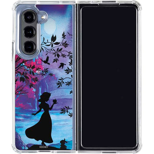 Disney Snow White Enchanted Forest Silhouette Galaxy Z Fold5 5G Clear Case