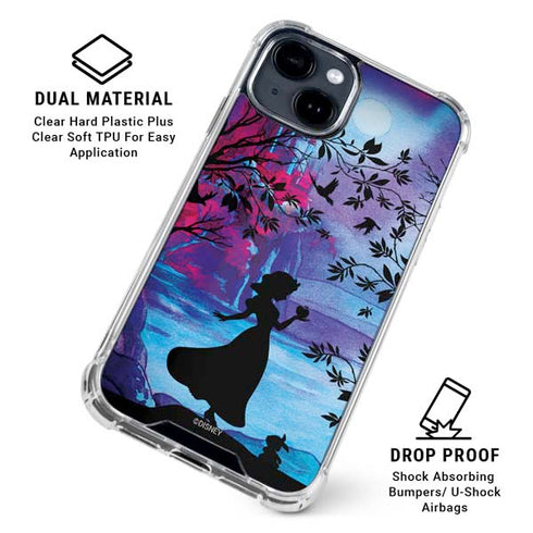 Disney Snow White Enchanted Forest Silhouette iPhone 15 Clear Case
