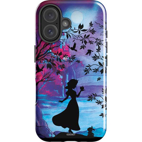 Disney Snow White Enchanted Forest Silhouette iPhone 16 Plus Impact Case