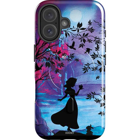 Disney Snow White Enchanted Forest Silhouette iPhone 16 Plus Magsafe Impact Case
