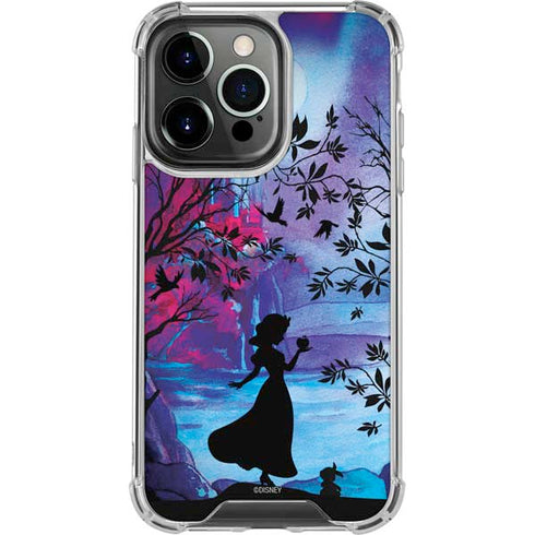 Disney Snow White Enchanted Forest Silhouette iPhone 16 Pro Clear Case