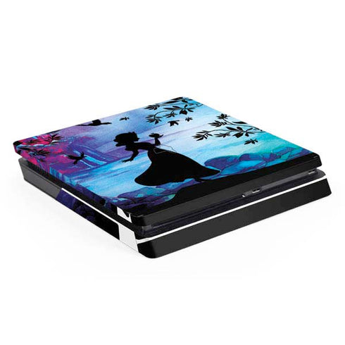 Disney Snow White Enchanted Forest Silhouette PS4 Slim Skin