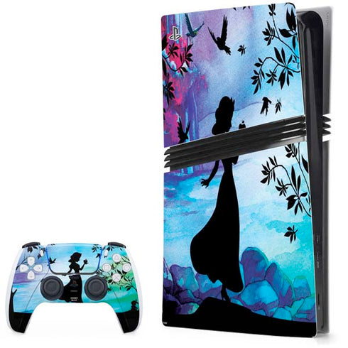 Disney Snow White Enchanted Forest Silhouette PS5 Pro Bundle Skin