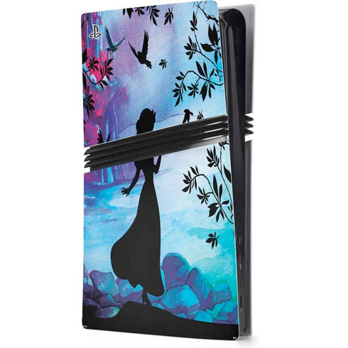 Disney Snow White Enchanted Forest Silhouette PS5 Pro Console Skin