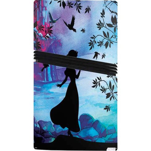 Disney Snow White Enchanted Forest Silhouette PS5 Pro Console Skin