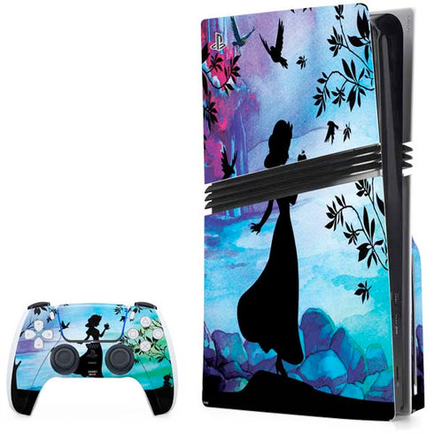 Disney Snow White Enchanted Forest Silhouette PS5 Pro Disk Bundle Skin