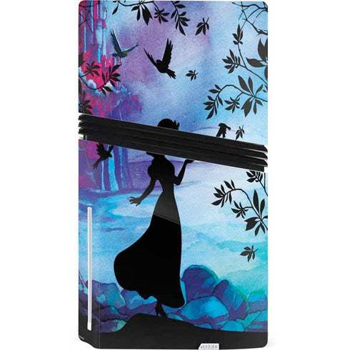 Disney Snow White Enchanted Forest Silhouette PS5 Pro Disk Console Skin
