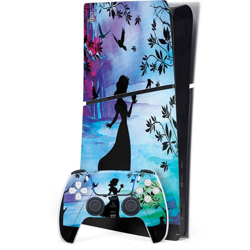 Disney Snow White Enchanted Forest Silhouette PlayStation PS5 Skins
