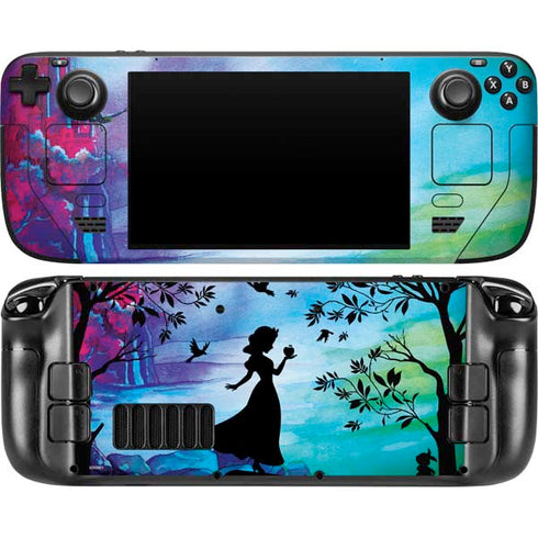 Disney Snow White Enchanted Forest Silhouette Steam Deck Handheld Gaming Computer OLED Skin