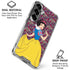Disney Snow White Character with Floral Pattern Galaxy S26 Clear Case