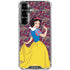Disney Snow White Character with Floral Pattern Galaxy S26 Plus Clear Case