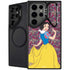 Disney Snow White Character with Floral Pattern Galaxy S26 Ultra Kickstand Case