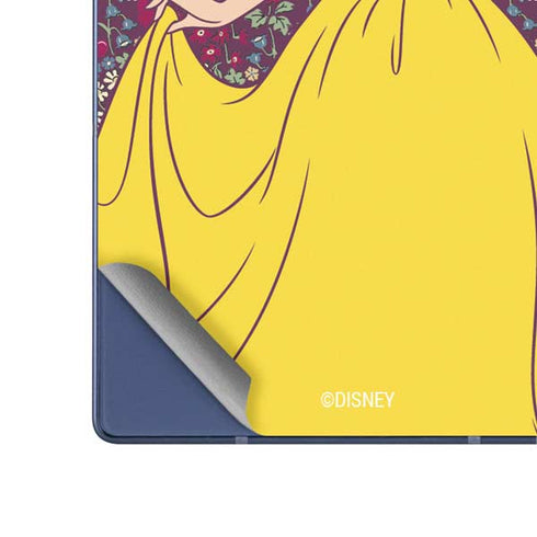 Disney Snow White Character with Floral Pattern Galaxy Z Fold6 Skin