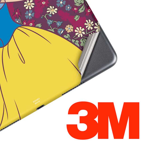 Disney Snow White Character with Floral Pattern iPad Skins