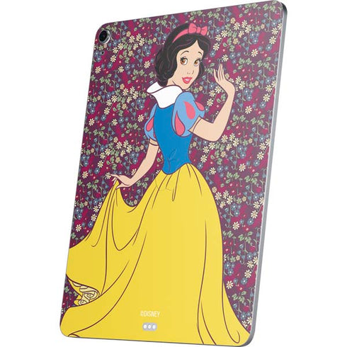 Disney Snow White Character with Floral Pattern Apple iPad Air Skin
