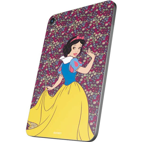Disney Snow White Character with Floral Pattern Apple iPad Mini Skin