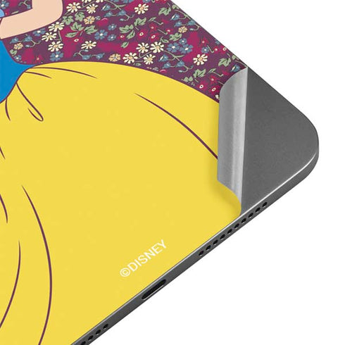 Disney Snow White Character with Floral Pattern Apple iPad Mini Skin