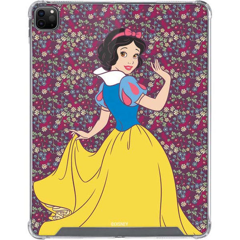 Disney Snow White Character with Floral Pattern iPad Cases