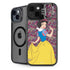 Disney Snow White Character with Floral Pattern iPhone 14 Plus Kickstand Case