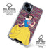 Disney Snow White Character with Floral Pattern iPhone 15 Clear Case