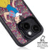 Disney Snow White Character with Floral Pattern iPhone 15 Kickstand Case