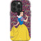 Disney Snow White Character with Floral Pattern iPhone 15 Pro Impact Case