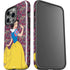 Disney Snow White Character with Floral Pattern iPhone 15 Pro Impact Case