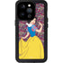 Disney Snow White Character with Floral Pattern iPhone 15 Pro Waterproof Case
