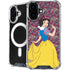 Disney Snow White Character with Floral Pattern iPhone 16 MagSafe Case