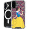 Disney Snow White Character with Floral Pattern iPhone 16 Plus MagSafe Case