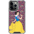 Disney Snow White Character with Floral Pattern iPhone 16 Pro Clear Case