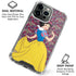Disney Snow White Character with Floral Pattern iPhone 16 Pro Clear Case